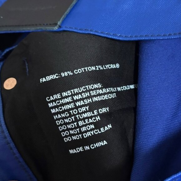 NWT purple brand blue patent skinny jeans - Picture 3 of 8